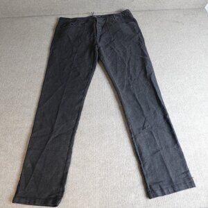 Transit Uomo Mens Pants 2XL Gray Linen Blend Made in Italy